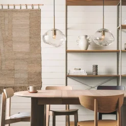 Kjøkkenbelysning Tak|Takpendler>Hadeland Glassverk Crystal Stone Ø35 - Klar m/Soda / Messing Messing / Klar