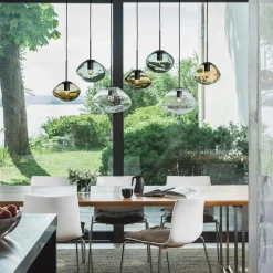 Kjøkkenbelysning Tak|Takpendler>Hadeland Glassverk Crystal Stone 7 takpendel Gneis