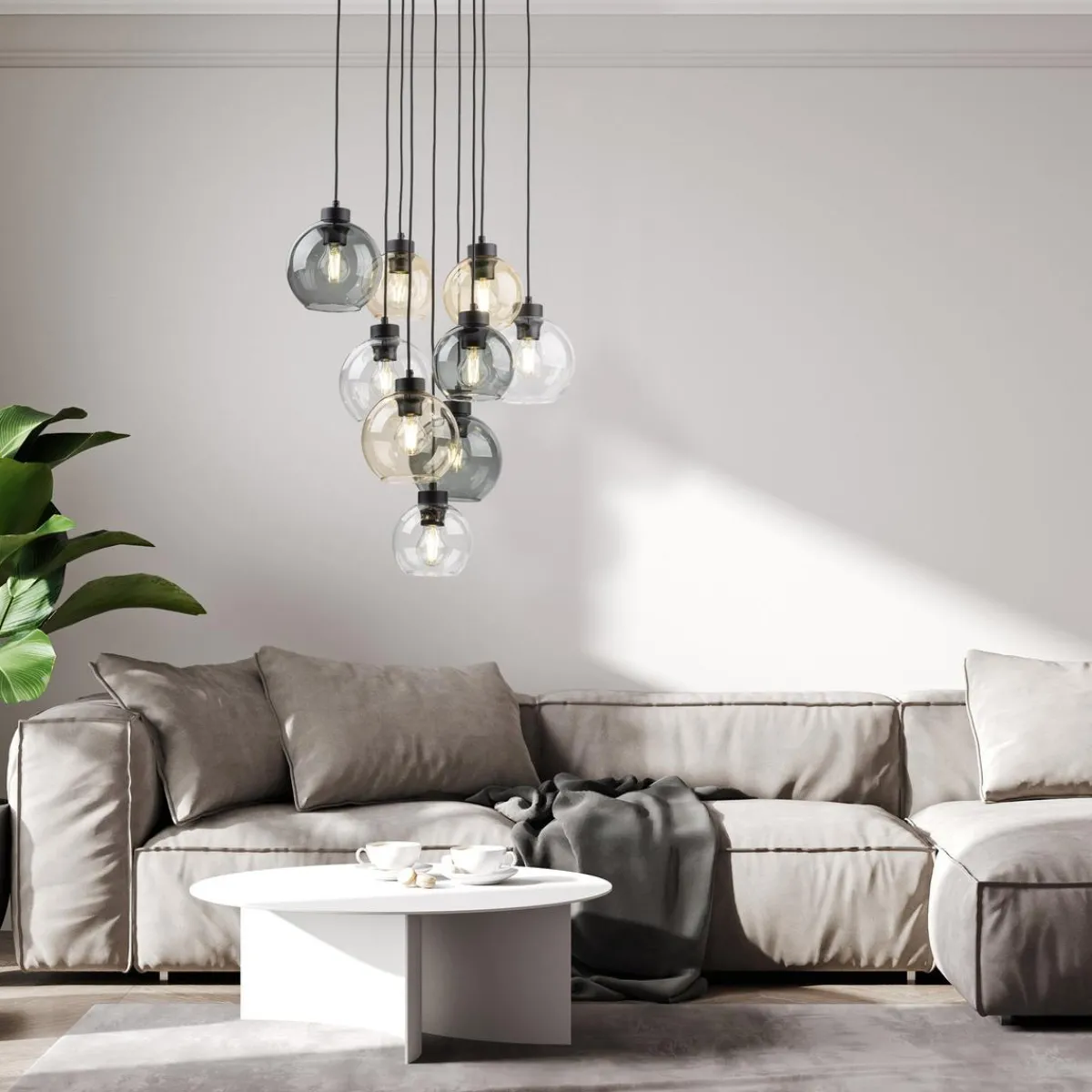 Kjøkkenbelysning Tak|Takpendler>TK Lighting Cubus takpendel 9-lys