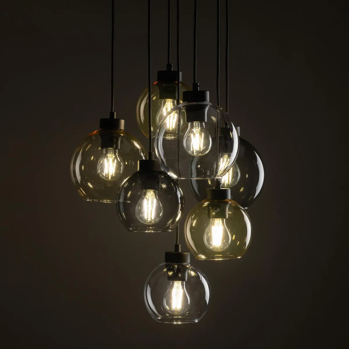 Kjøkkenbelysning Tak|Takpendler>TK Lighting Cubus takpendel 7-lys