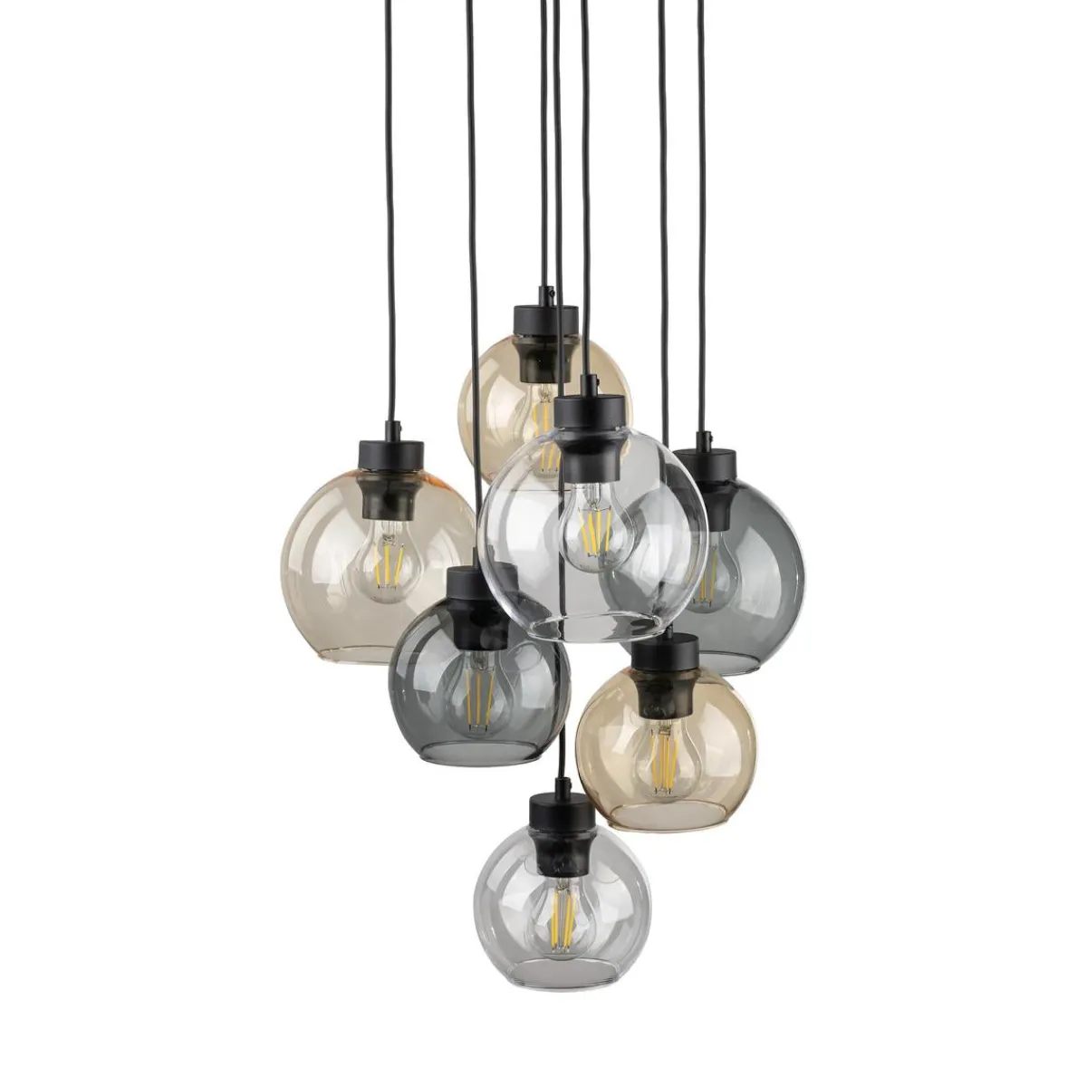 Kjøkkenbelysning Tak|Takpendler>TK Lighting Cubus takpendel 7-lys