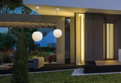 Taklamper Ute|Utendørs Downlights>Nowodvorski Cumulus S takpendel 30 cm utendørs IP65 E27 - Hvit