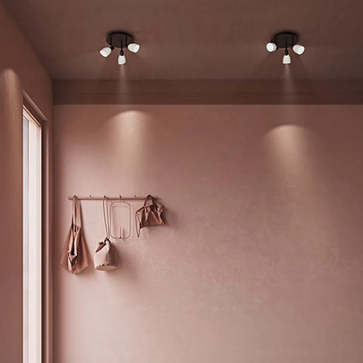 Kjøkkenbelysning Tak|Spotter & Skinner>Herstal Cut spotlight - /Hvit Svart