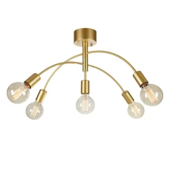 Kjøkkenbelysning Tak|Taklamper / Takplafonder>Marksløjd Cygnus taklampe 5L - farget - Gull