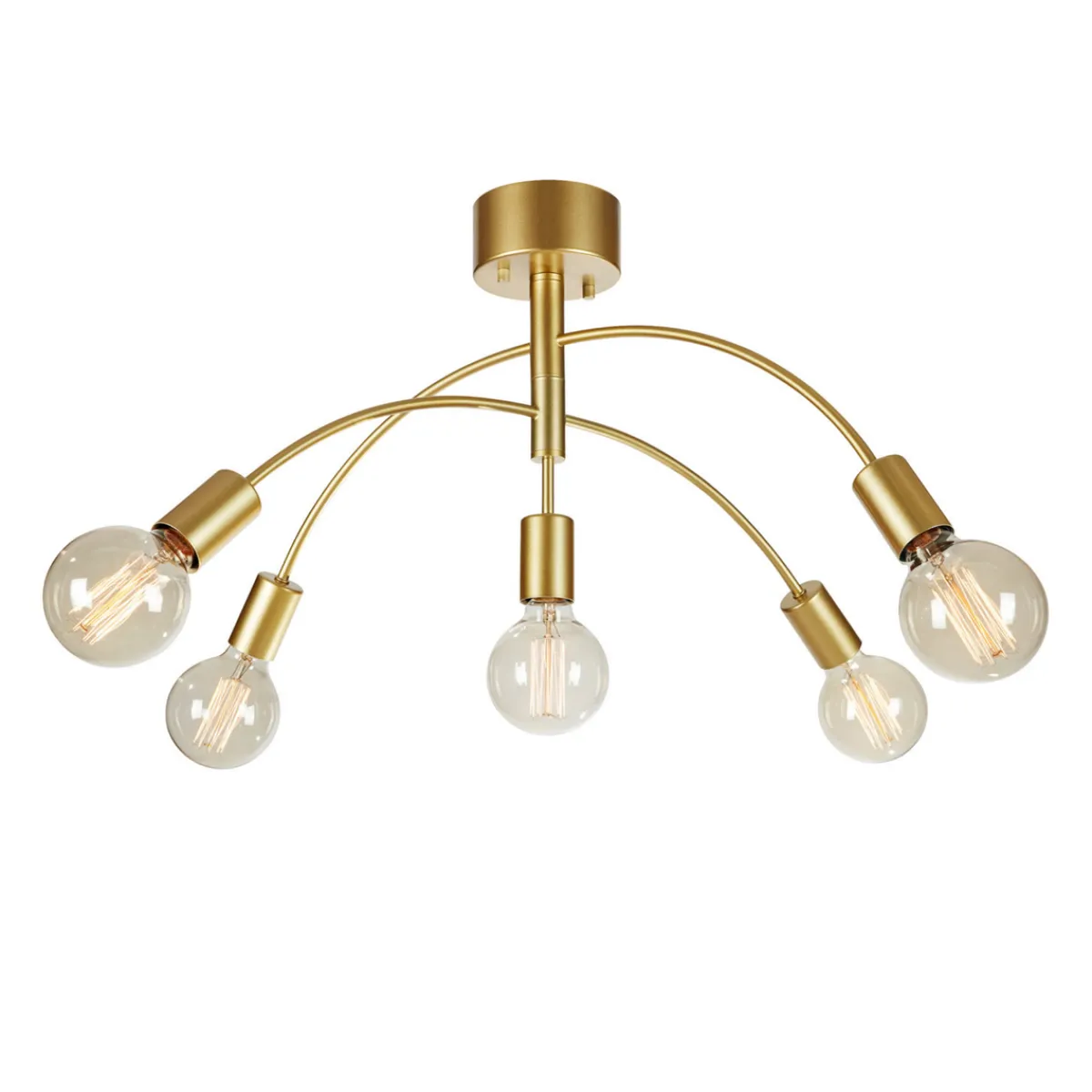 Kjøkkenbelysning Tak|Taklamper / Takplafonder>Marksløjd Cygnus taklampe 5L - farget - Gull