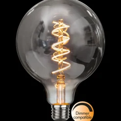 Led-Pærer E27 Sokkel>Star Trading Decoration Smoke E27 4 Watt 125 mm - Dimbar