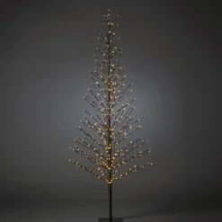 Juledekorasjoner>Konstsmide Dekorasjonstre 210 cm med 504 LED amber farget IP44 utendørs Svart