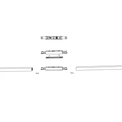 Kjøkkenbelysning Tak|Designline>Antidark Designline sentertilkobling - Svart