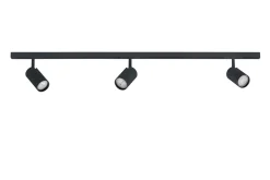 Kjøkkenbelysning Tak|Designline>Antidark Designline Tube komplett 1.9 meter spotskinne med 3 spotter GU10 - Svart