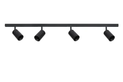 Kjøkkenbelysning Tak|Designline>Antidark Designline Tube Pro komplett 1.9 meter spotskinne med 4 spotter GU10 - Svart