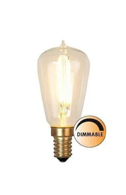 Dekorpære E14|Led-Pærer E14 Sokkel>Ms - belysning Dimbar E14 1,8W 2200K Hvit