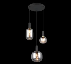 Kjøkkenbelysning Tak|Takpendler>Trio Lighting Diva takpendel 3-lys Svart