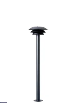 Lyktestolper|Pullert>Dyberg Larsen DL20 utendørs stolpe 80 cm IP44 - Svart