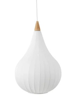 Kjøkkenbelysning Tak|Takpendler>Halo Designs Drops pendel 38 - Tekstil Hvit
