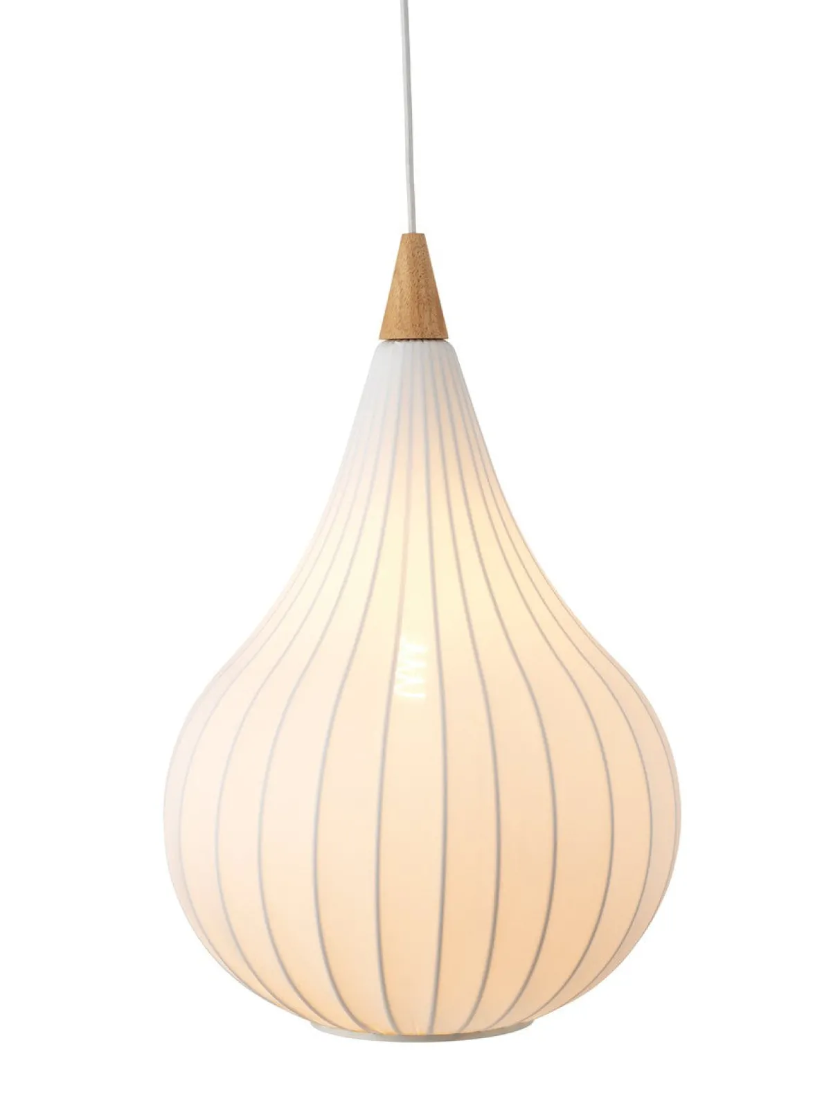 Kjøkkenbelysning Tak|Takpendler>Halo Designs Drops pendel 38 - Tekstil Hvit