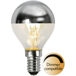 Led-Pærer E14 Sokkel>Star Trading E14 Lyspære med topp 3,5W Krom