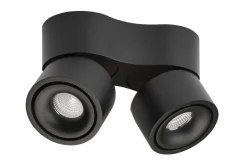 Kjøkkenbelysning Tak|Spotter & Skinner>Antidark Easy mini W275 Double takspot 2x7W 2700K Dimbar Hull til ledning - Svart