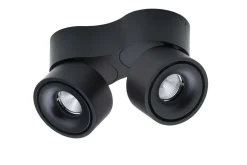 Kjøkkenbelysning Tak|Spotter & Skinner>Antidark Easy W2100 Double takspot 2x10W 2700K Dimbar Hull for ledning - Svart