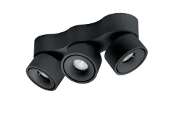 Kjøkkenbelysning Tak|Spotter & Skinner>Antidark Easy W3100 Triple takspot 3x10W 2700K Dimbar Hull for ledning - Svart