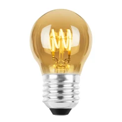 Led-Pærer E27 Sokkel>NorDesign Ecolux E27 Spiral filament LED 4W 2200K 45 mm dimbar - Amber