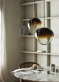 Kjøkkenbelysning Tak|Takpendler>Nordal EDFU takpendel - stor Messing / Brun