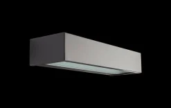 Utelamper Med Opp/Ned Lys>Sg Armaturen As Edge direct vegglampe ned 10W 2700 Kelvin dimbar IP65 - Grafitt
