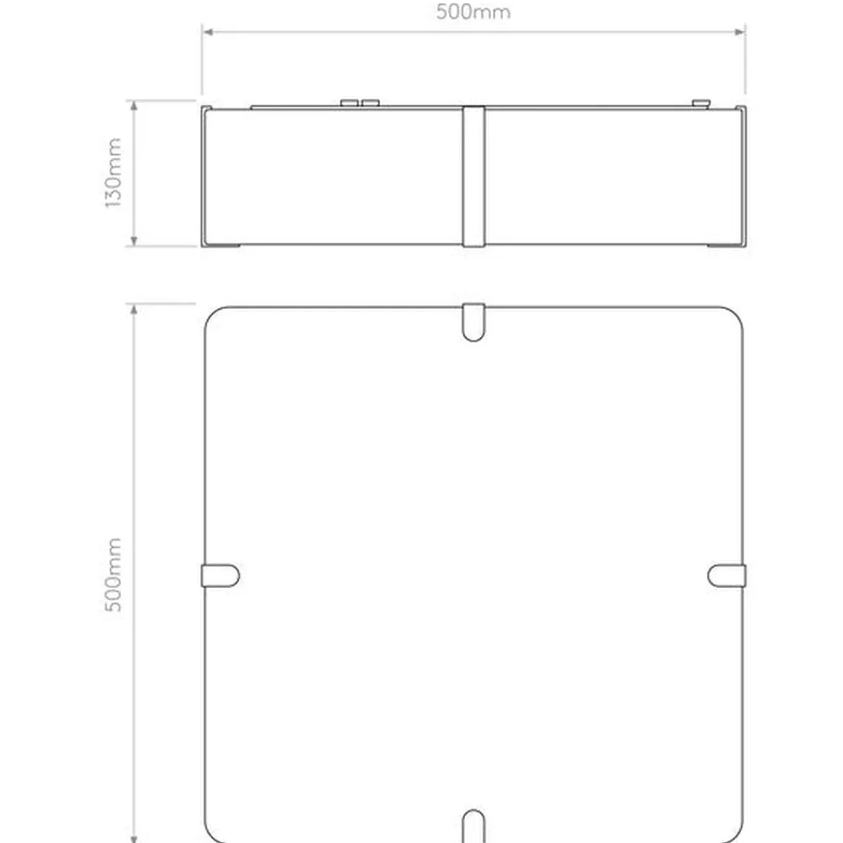 Kjøkkenbelysning Tak|Taklamper / Takplafonder>Astro Lighting Elba Square 500 taklampe