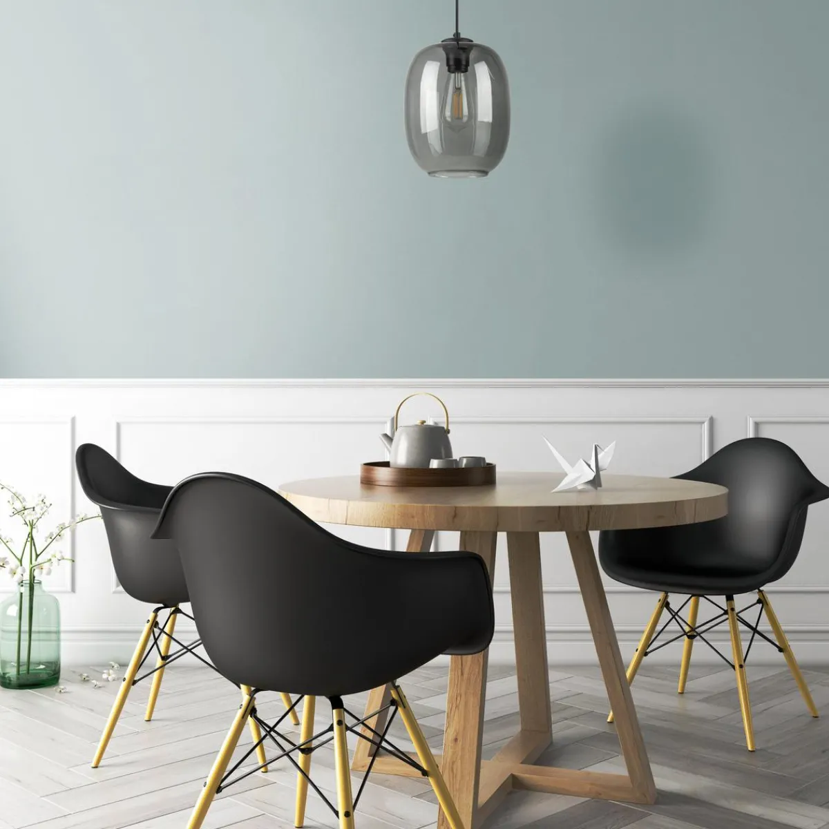 Kjøkkenbelysning Tak|Takpendler>TK Lighting Elio takpendel 20 cm Røykfarget