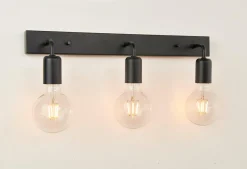 Baderomsbelysning Vegg>Ms - belysning Eliott Tripple vegglampe - Svart