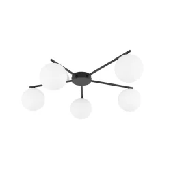 Kjøkkenbelysning Tak|Taklamper / Takplafonder>TK Lighting Elton taklampe 5-lys Svart