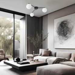 Kjøkkenbelysning Tak|Taklamper / Takplafonder>TK Lighting Elton taklampe 3-lys Svart