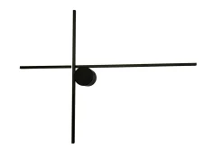 Baderomsbelysning Vegg>NorDesign Eros Novata 600 10W 2700 Kelvin IP44 - Venstre modell Svart