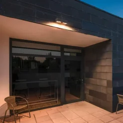 Utelamper Med Opp/Ned Lys>Slv Eskina frame dobbel vegglampe utendørs 27W 3000/4000 Kelvin IP65 Antrasitt