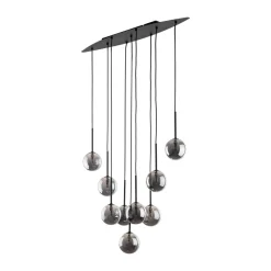 Kjøkkenbelysning Tak|Takpendler>TK Lighting Estera takpendel 7-lys Røykfarget