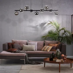 Kjøkkenbelysning Tak|Takpendler>TK Lighting Estera takpendel 9-lys Røykfarget