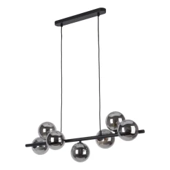 Kjøkkenbelysning Tak|Takpendler>TK Lighting Estera takpendel 7-lys Røykfarget