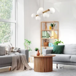 Kjøkkenbelysning Tak|Takpendler>TK Lighting Estera wood takpendel 7-lys