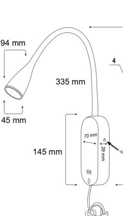 Vegglamper Med Usb><noscript><img width=