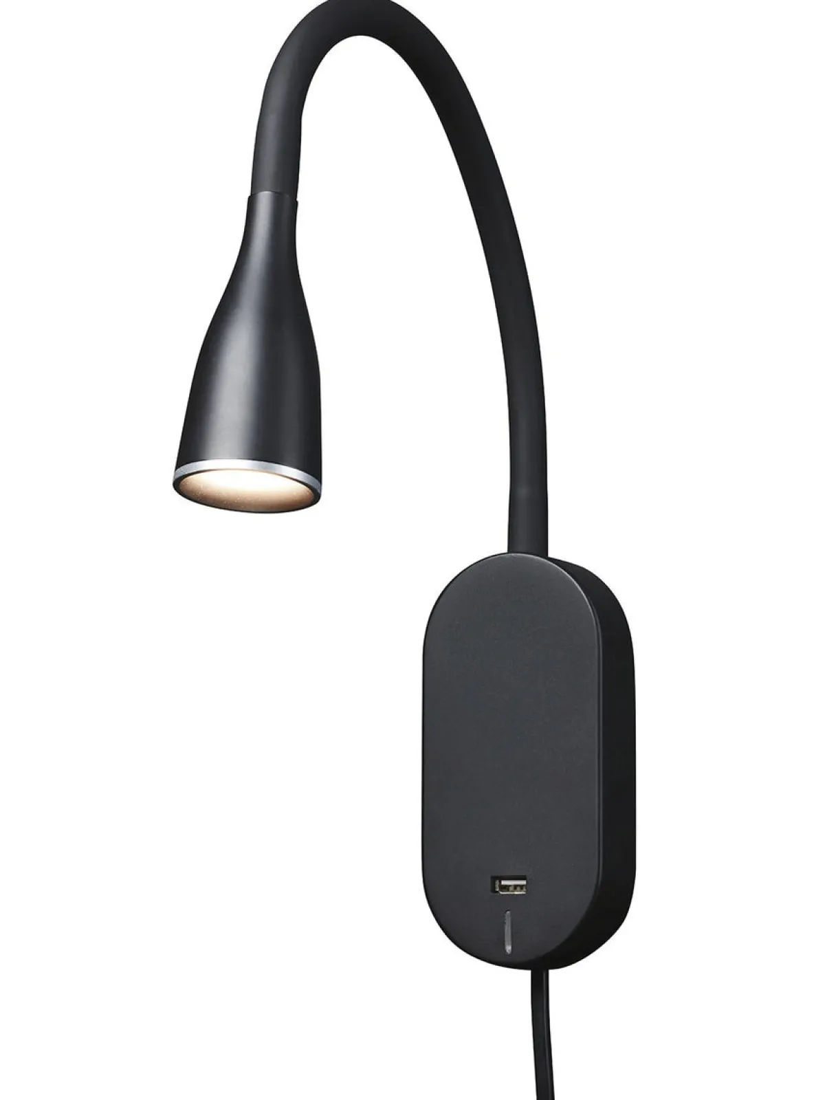 Leselamper|Vegglamper Med Usb>Nielsen Light Eye vegglampe 5 watt dimbar m/ USB - Svart