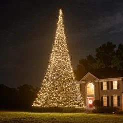 Juletrelys & Lysslynger|Julebelysning Til Flaggstang>Fairybell 8-10M flaggstang julebelysning - 4000 LEDlys