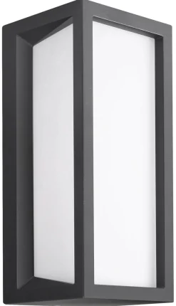 Utelamper - Veggskjold / Plafond>NorDesign Faro 250 vegglampe utendørs Colour Switch 9W IP65 Dimbar - grå Antrasitt