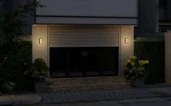 Utelamper - Veggskjold / Plafond>NorDesign Faro 250 vegglampe utendørs Colour Switch 9W IP65 Dimbar - grå Antrasitt