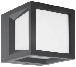 Utelamper - Veggskjold / Plafond>NorDesign Faro 120 vegglampe utendørs Colour Switch 9W IP65 Dimbar - grå Antrasitt