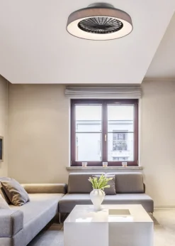 Takvifter>Reality Farsund tak vifte 3000-6500K 26,8W m/Fjernkontroll - Grå