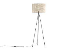 Interiørlamper Gulv>Venture Home Fence gulvlampe 160 cm - Svart/Naturfarget