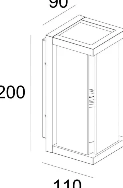 Utelamper - Veggskjold / Plafond>NorDesign Finestra minor vegglampe - Antrasitt Grå