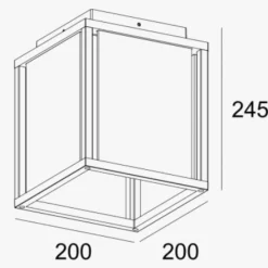 Taklamper Ute|Utendørs Downlights>NorDesign Finestra taklampe - Antrasitt Grå
