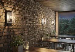 Utelamper - Veggskjold / Plafond>NorDesign Finestra vegglampe - Antrasitt Grå