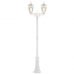 Lyktestolper>Konstsmide Firenze 2-arm stolpe - 220cm Hvit