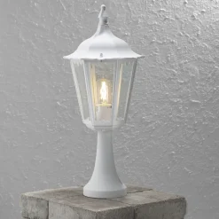 Portstolper>Konstsmide Firenze portstolpe 55 cm - Hvit